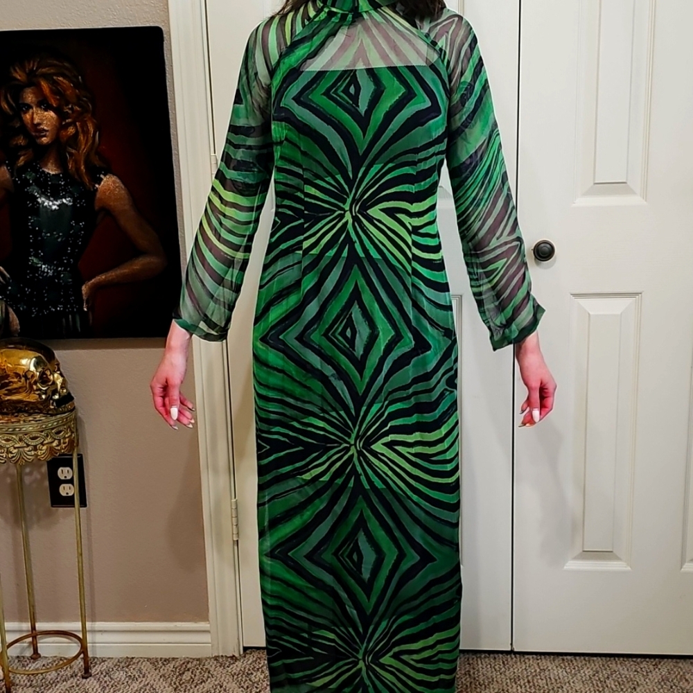 Vintage mandarin collar dress